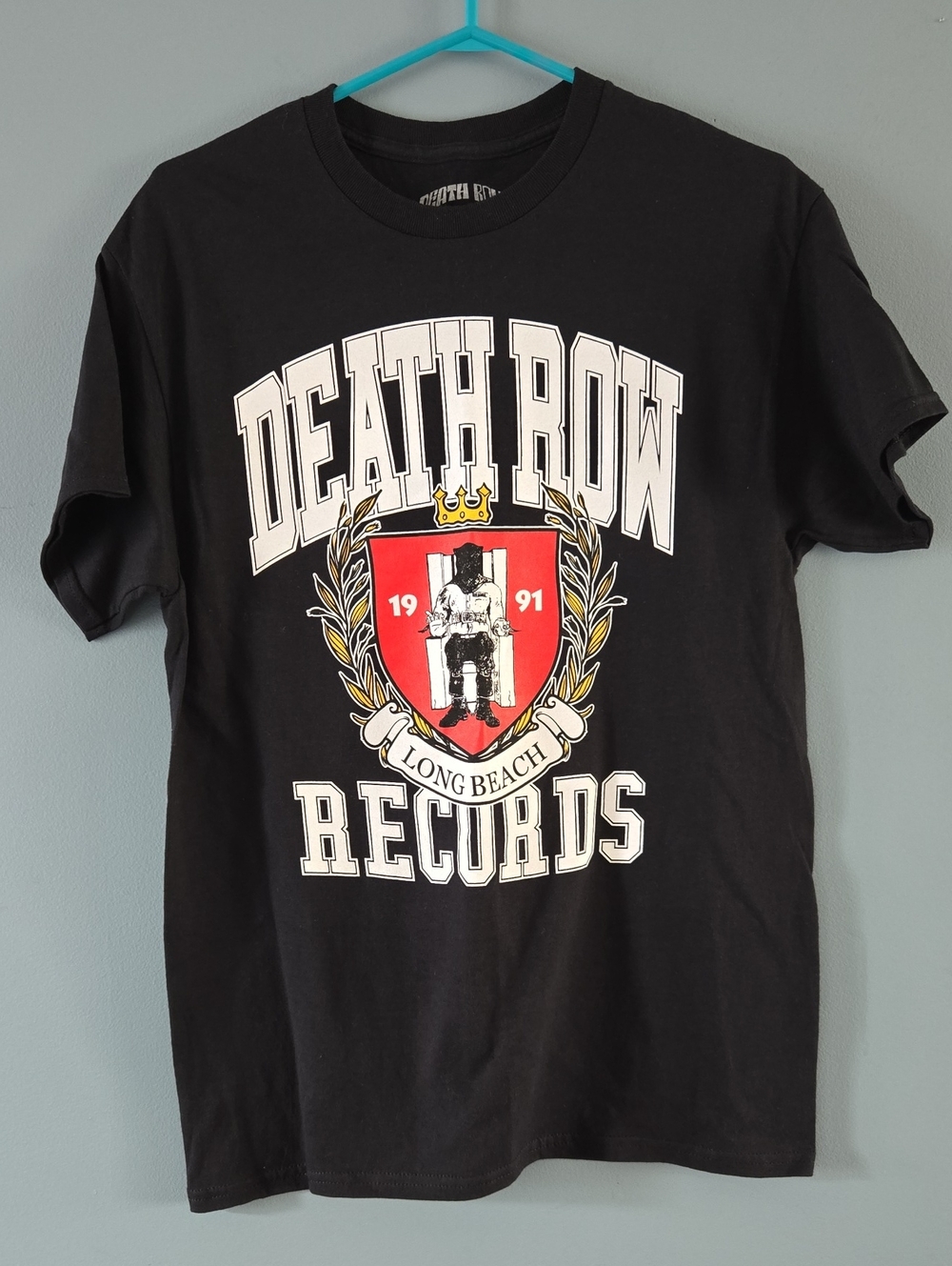 Death Row Records Black Graphic Tee NWOT Medium